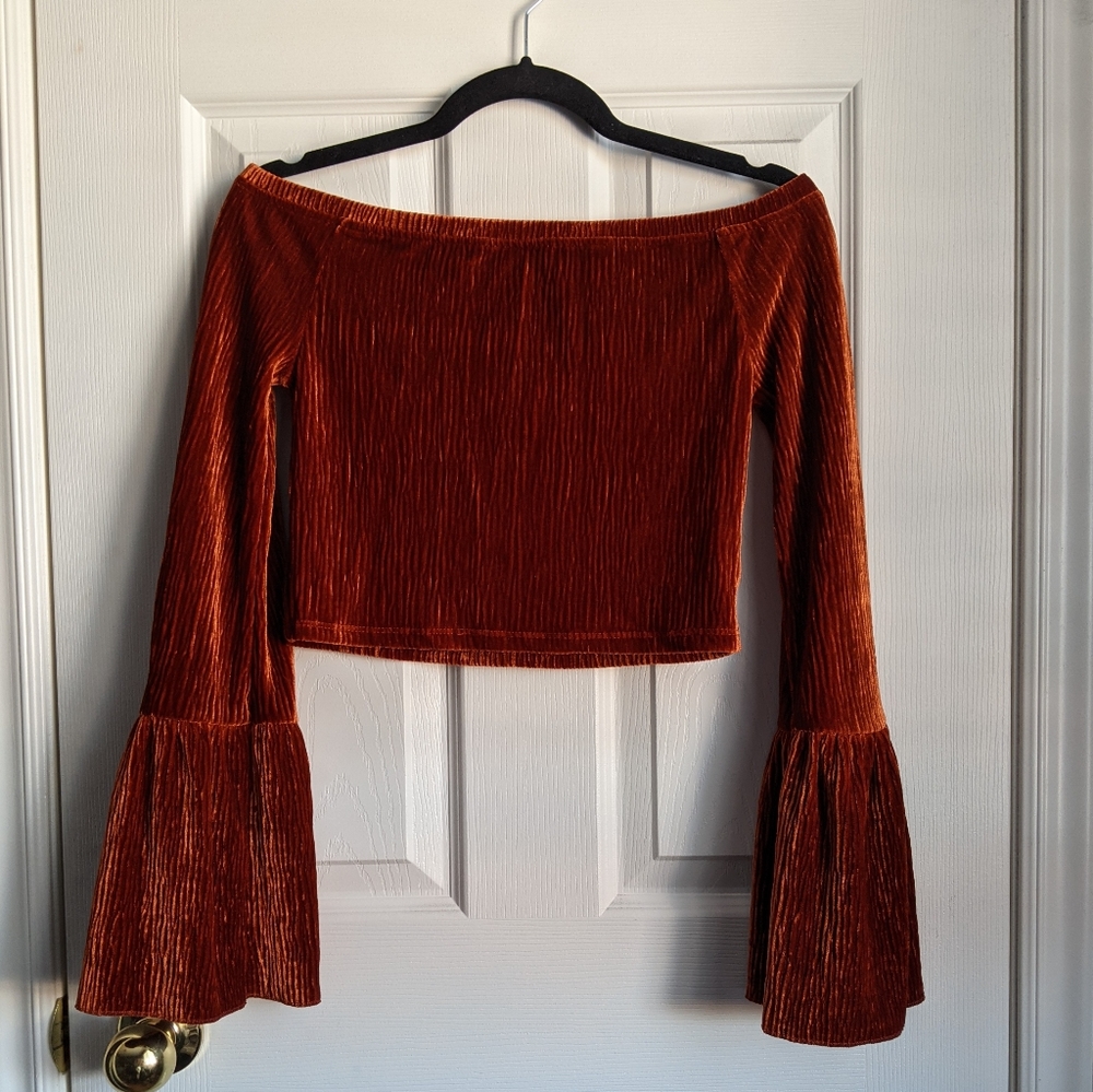 Forever 21 Off the Shoulder Crop Top